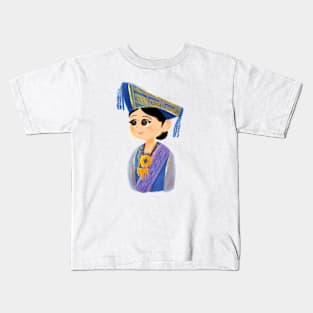 Minang Girl from padang by xoalsohanifa Kids T-Shirt